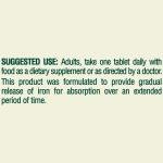 Spring Valley Slow Release Iron Supplement Tablets, 45 mg