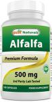 Best Naturals Alfalfa Superfood 500 mg Capsules