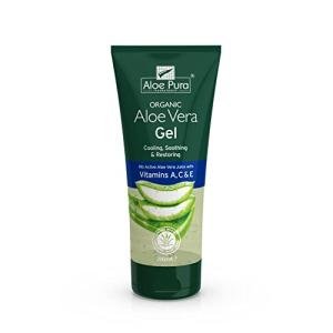 Organic Aloe Vera Gel with Vitamins A, C, E