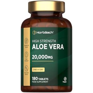 High Strength Aloe Vera Tablets 20,000mg - 180 Count