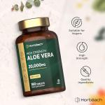 High Strength Aloe Vera Tablets 20,000mg - 180 Count