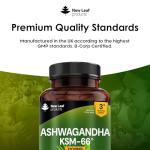 High Strength Ashwagandha KSM 66 - 180 Vegan Tablets