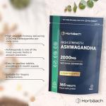 High Strength Ashwagandha 2000mg Vegan Tablets