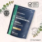High Strength Ashwagandha 2000mg Vegan Tablets