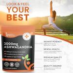 High Strength Ashwagandha 2000mg - 120 Vegan Tablets