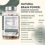 High Strength Ginkgo Biloba & Herbal Blend Capsules