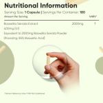 Boswellia Serrata Extract Capsules - 2000mg Value