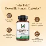 H&C Boswellia Serrata 2500mg Veg Capsules - 180 Count