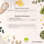 Organic Cayenne Pepper 1000mg - 90 Vegan Capsules