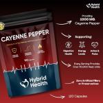 Cayenne Pepper Capsules - 1000 MG, Vegan, Natural