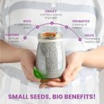 Organic Black Chia Seeds, 1kg - Omega 3 Boost