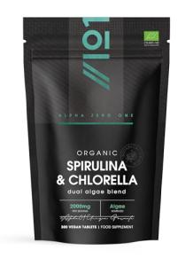 Organic Spirulina & Chlorella 2000mg - 300 Tablets