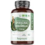 Organic Spirulina & Chlorella Capsules - 240 Count