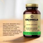 Solgar Chlorella 520 mg Vegetable Capsules, 100 Count
