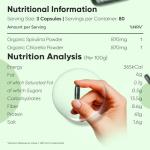 Organic Spirulina & Chlorella Capsules - 240 Count