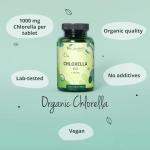 Vegavero Organic Chlorella 3000 mg - 180 Vegan Tablets