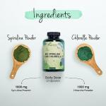 Organic Spirulina and Chlorella Capsules - High Strength