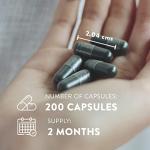 Organic Spirulina & Chlorella Capsules - 200 Count