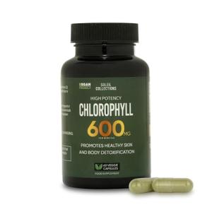 Chlorophyll Capsules 600 mg for Energy & Skin Health