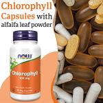 Now Foods Chlorophyll 100mg, 90 Vegan Capsules