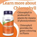 Now Foods Chlorophyll 100mg, 90 Vegan Capsules