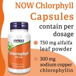 Now Foods Chlorophyll 100mg, 90 Vegan Capsules