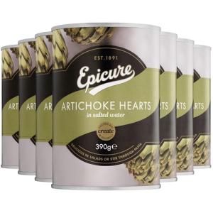 Epicure Artichoke Hearts in Salted Water, 390g