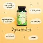 Vegavero Organic High Strength Artichoke Extract 120 Capsules