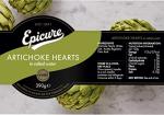 Epicure Artichoke Hearts in Salted Water, 390g