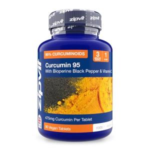 Zipvit Curcumin 95 with Bioperine - 90 Tablets