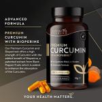 High Strength Vegan Curcumin with Bioperine - 120 Capsules