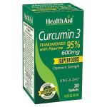 HealthAid Curcumin 3 Vegan Tablets - 30 Count