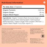 Nutravita Organic Turmeric with Black Pepper & Ginger