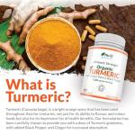 Organic Turmeric Ginger Black Pepper Capsules 2280mg