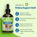 Kidney Support Gold for Dogs & Cats - 4 oz