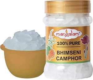 Bhimseni Camphor 250g Jar - Essential Natural Remedy