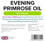 Lindens Evening Primrose Oil 1000mg, 90 Capsules
