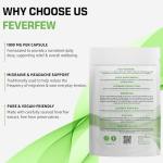 Bodygenix Feverfew 1000mg Capsules for Headache Relief