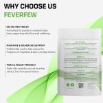 Bodygenix Feverfew 250mg - Migraine Relief Tablets