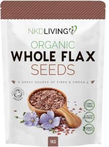 Organic Flax Seeds by NKD Living (1kg)