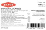Aksoy Brown Whole Flaxseed - 1250g, Non-GMO