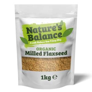 Organic Milled Flaxseed 1kg - Gluten Free Fiber