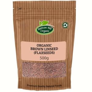 Organic Brown Linseed (Flaxseeds) 500g - Nutty Goodness