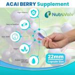 Acai Berry 3000mg Slimming Supplements - 60 Capsules