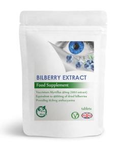 Organic Bilberry Extract 4000mg for Eye Health