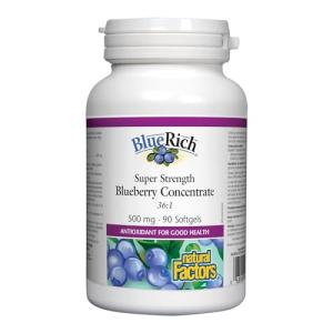 Super Strength Blueberry Extract 500mg, 90 Softgels
