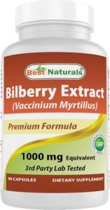 Best Naturals Bilberry Extract 1000mg for Vision