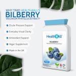 Health4All Bilberry Extract 8000mg, 120 Capsules