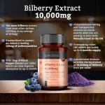 High Strength Bilberry Extract 10,000mg - 360 Tablets