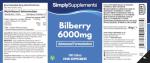 Bilberry Plus Extract 6,000mg with B2 - 90 Tablets